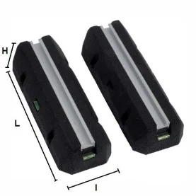 Supports (x2) clim Rubber 450 x 95 mm