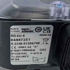 Pressostat gaz DG 6U/6 0,4-6 mbar