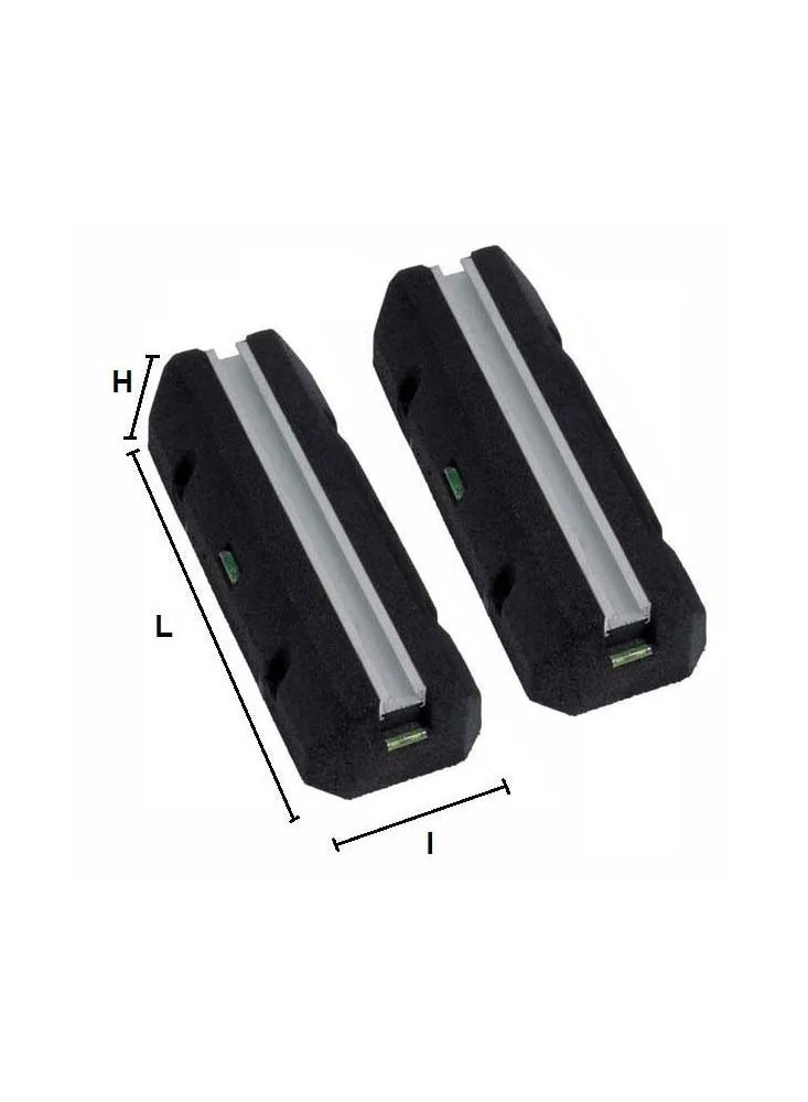 Supports (x2) clim Rubber 500 x 65 mm