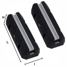 Supports (x2) clim Rubber 400 x 50 mm