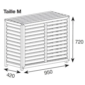 Cache clim composite M blanc