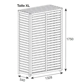 Cache clim composite XL gris