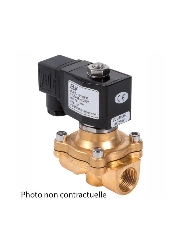 Electrovanne 1"1/2 NO Laiton