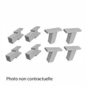 Kit rallonges cache clim gris