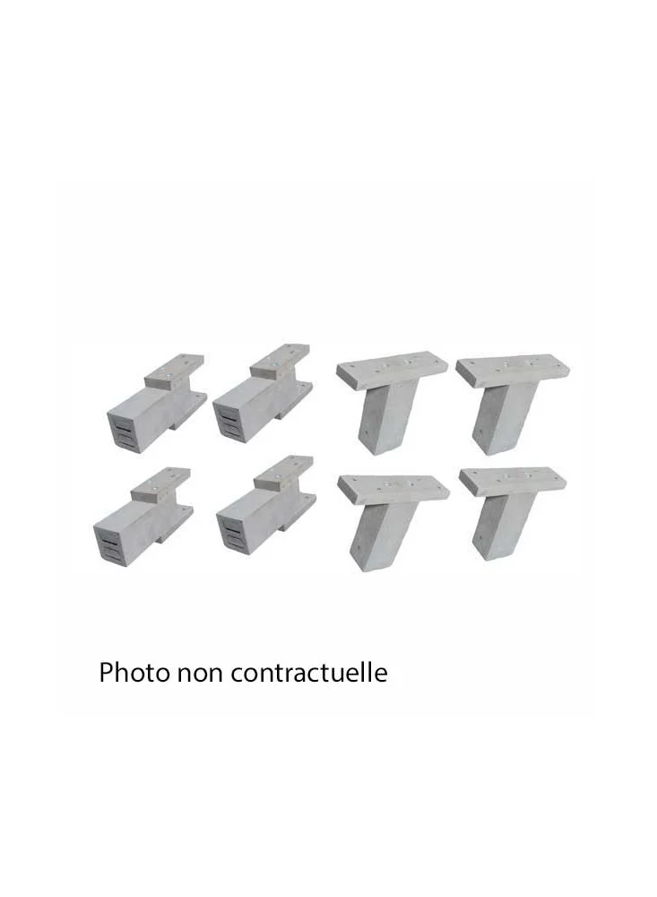 Kit rallonges cache clim gris Kit rallonges cache clim gris