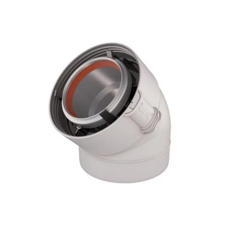 Coude 45° Rolux Gaz 80/125 Ubbink