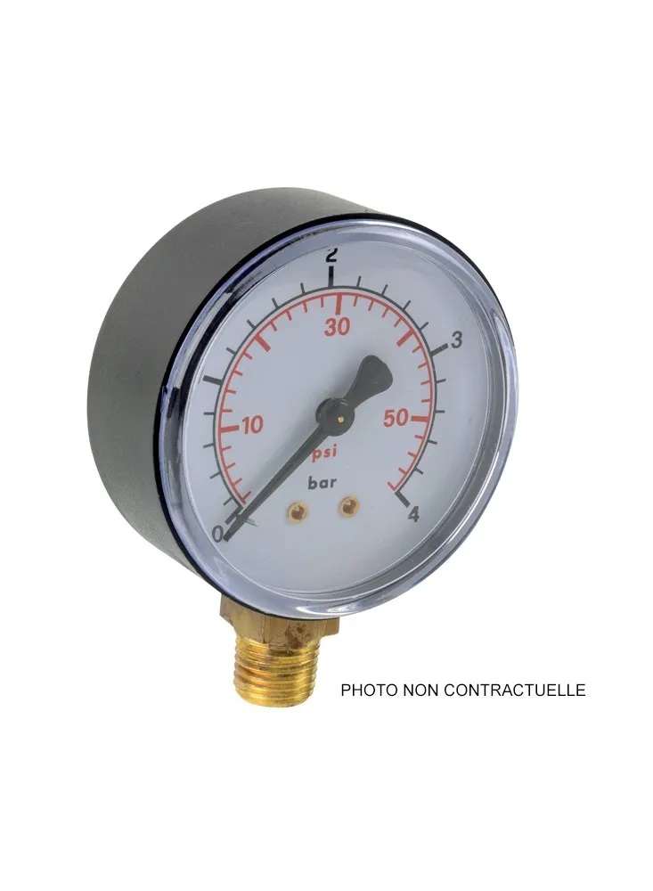 Manomètre 40 bar dia 100 ABS