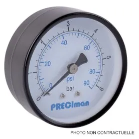 Manomètre 2,5 bar dia 50 acier