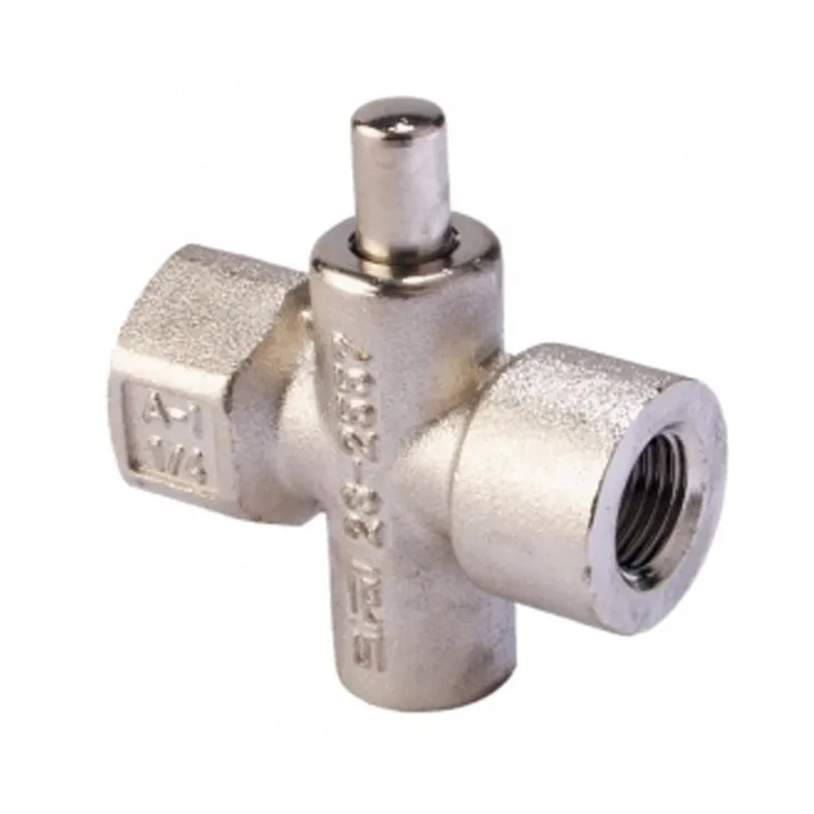 Robinet poussoir 2 voies 30 bar G1/4