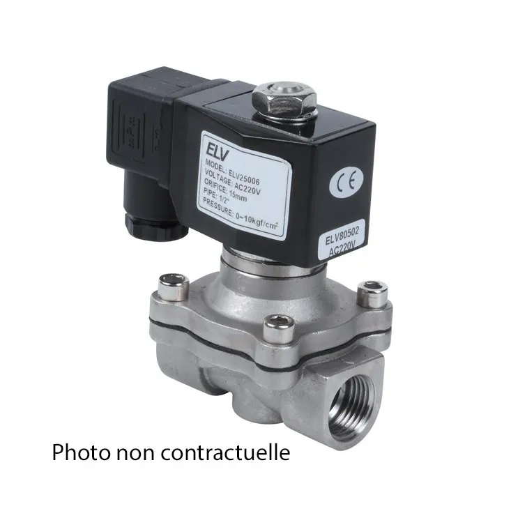Electrovanne 2" NO Inox