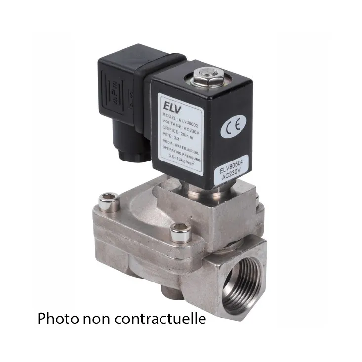 Electrovanne 3/8" NF Inox