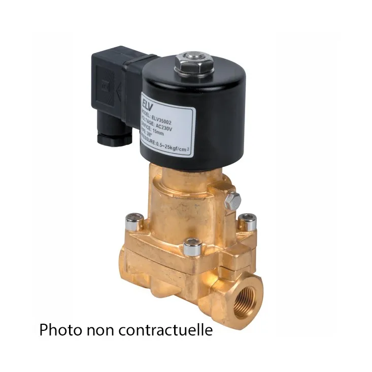 Electrovanne vapeur 3/4" NF Laiton