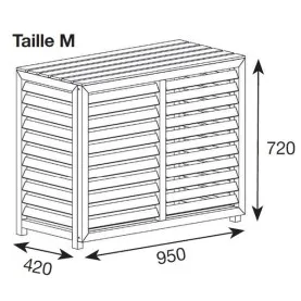 Cache clim composite M blanc