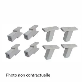 Kit rallonges cache clim gris