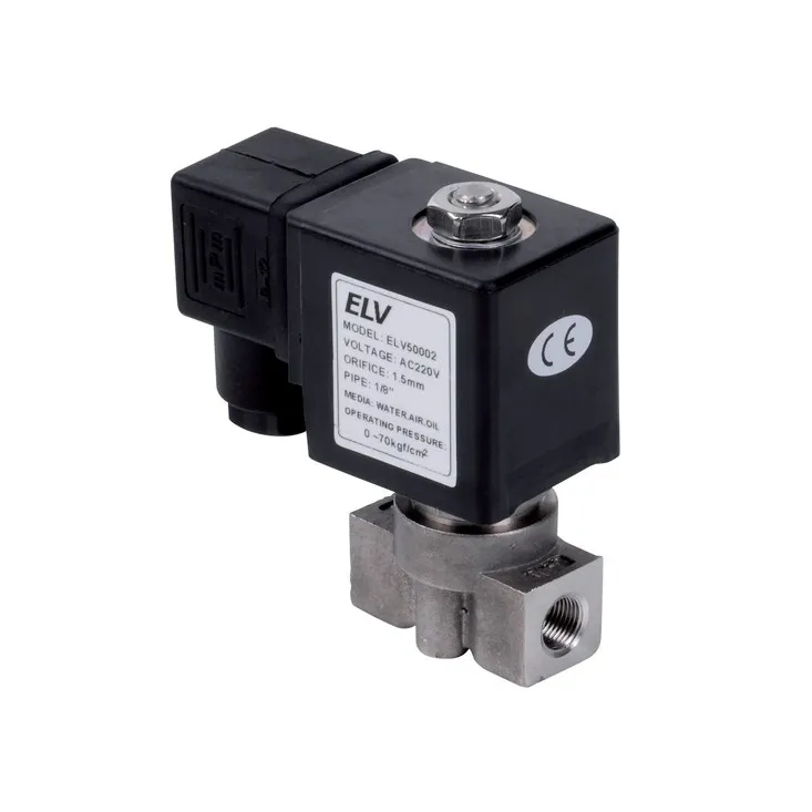 Electrovanne HP 1/8" NF inox