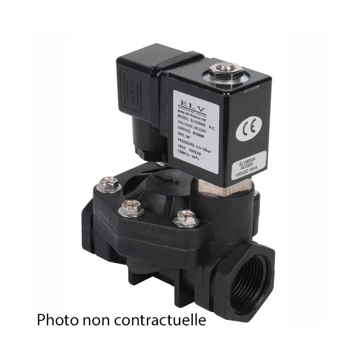 Electrovanne 1" NF plastique