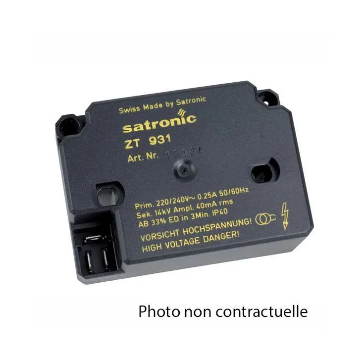 Transfo gaz 1 sortie ZT931 avec broche