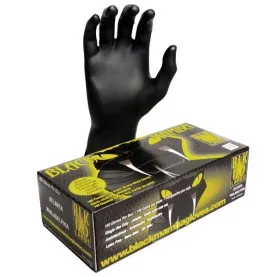 Gants jetables nitrile noir XL