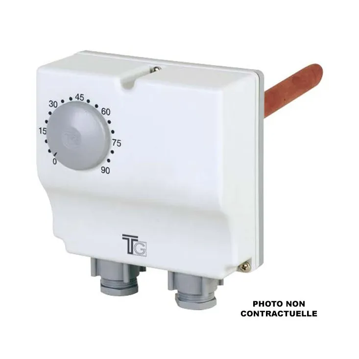 Aquastat double 30-120°C et 0-60°C